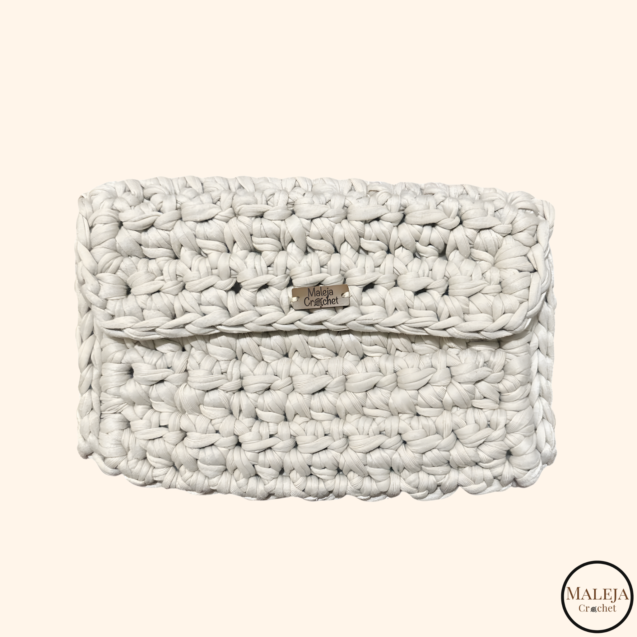 Cartera Crochet Blanca