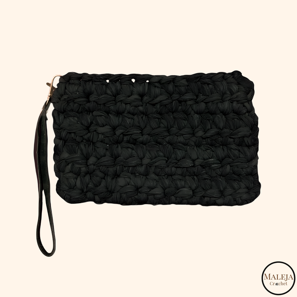 Cartera Crochet Negra